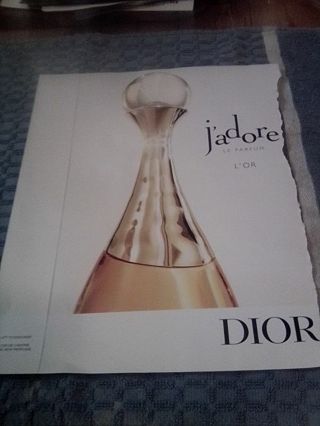 Fragrance sample from Vogue