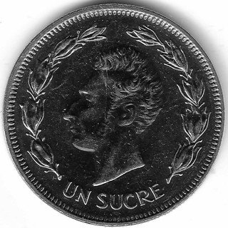 1986 Ecuador 1 Sucre Coin