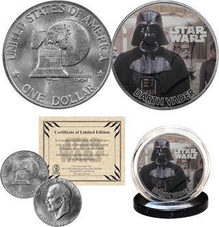 [NEW] Star Wars - Darth Vader - Officially Licensed 1976 Eisenhower Dollar | U.S. Mint Coin