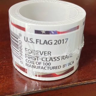 BN Roll of 100 USA Forever Flag Stamps.#77