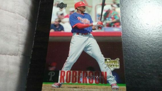 2006 UPPER DECK ROOKIE CHRIS ROBERSON PHILADELPHIA PHILLIES BASEBALL CARD# 958