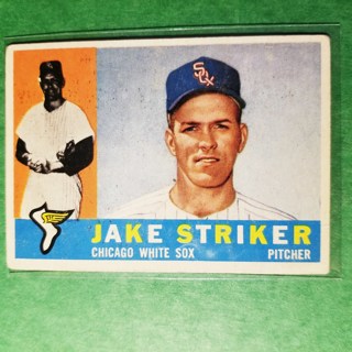 1960 - TOPPS BASEBALL CARD NO. 169 - JAKE STRIKER - WHITE SOX