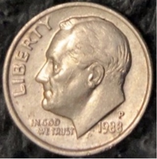 1988 P Rossevelt Dime Circulated