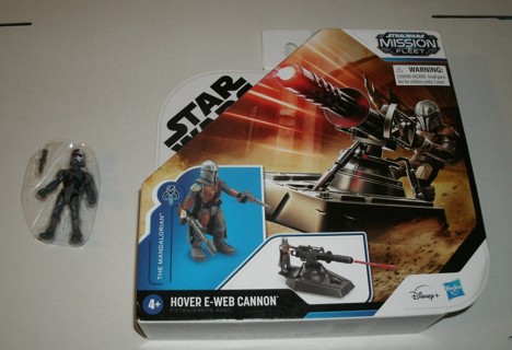 STAR WARS Mission Fleet Expedition Class Hover E-Web Cannon Mandalorian + 1 extra figure