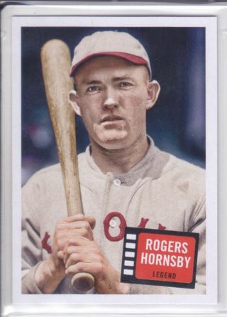 Rogers Hornsby 2023 Topps Archives 1957 Hit Stars