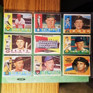 9 - LOT 1960 TOPPS - LOW TO MID GRADE - BASEBALL CARDS