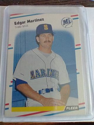 1988 Fleer Edgar Martinez Mariners