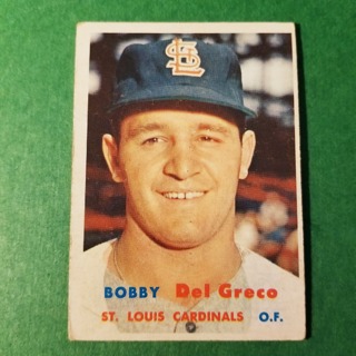 1957 - TOPPS  BASEBALL - CARD NO. 94 - BOBBY DEL GRECO - CARDINALS