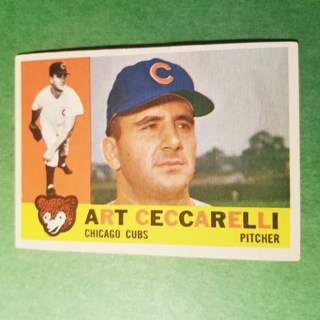 1960 - TOPPS BASEBALL CARD NO. 156 - ART CECCARELLI - CUBS