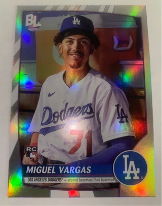 2023 Topps Big League Miguel Vargas Rookie RC Uncommon Foil #202 Dodgers