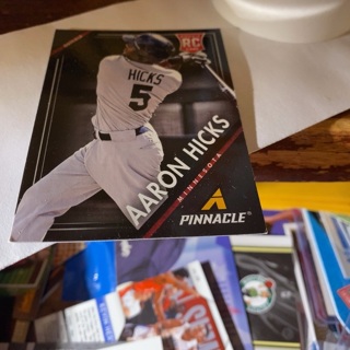 2013 panini pinnacle aaron hicks rookie baseball card 