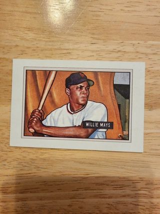 89 Bowman Willie Mays Sweepstakes Card