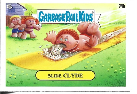 Brand New 2024 Topps Garbage Pail Kids Slide Clyde Sticker From the Kids At Play Set