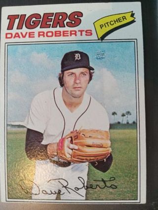 1977 TOPPS DAVE ROBERTS DETROIT TIGERS BASEBALL CARD# 363