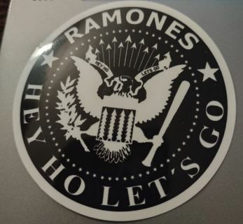 Ramones hey ho let's go vinyl laptop sticker Playstation Xbox stocking stuffer