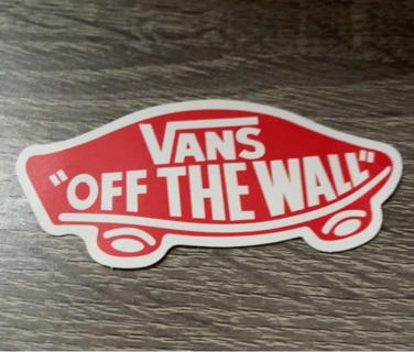 Vans “off the wall” decal sticker