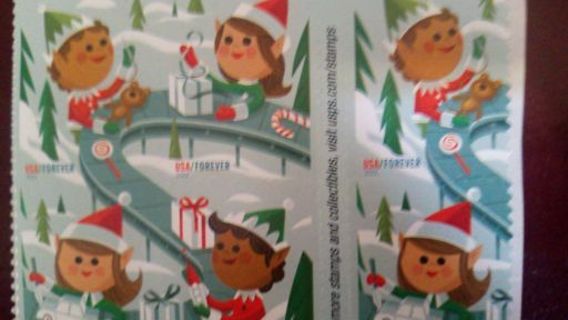 6- FOREVER US POSTAGE STAMPS... ELVES