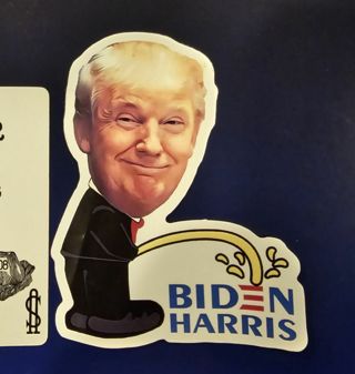 Trump sticker B&H