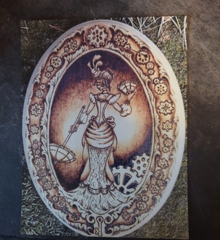 Woodburning Postcard 