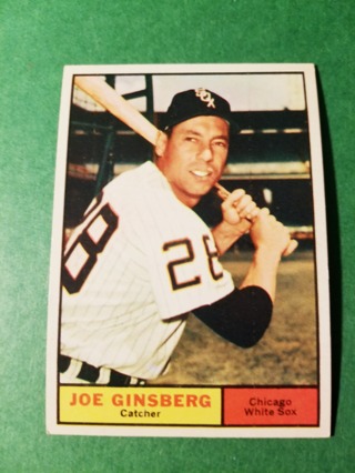 1961 - TOPPS EXMT - NRMT BASEBALL - CARD NO. 79 - JOE GINSBERG - WHITE SOX