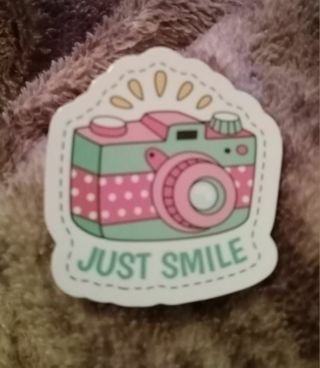 Camera sticker new happy bidding