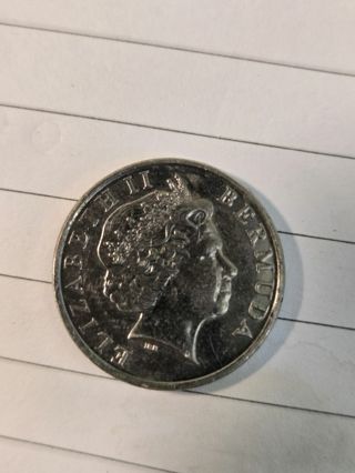 2019 Elizabeth ll Bermuda 5 cent.coin .uncertified