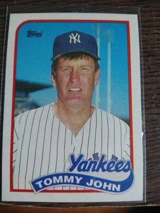 Tommy John Yankees Topps