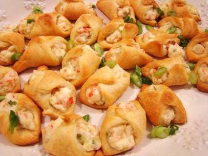seafood & Cream Cheese Filled Crescent Rolls recipe