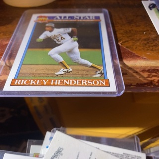 1991 topps all star Rickey Henderson baseball card 