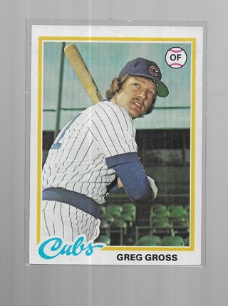 1978 TOPPS GREG GROSS #397