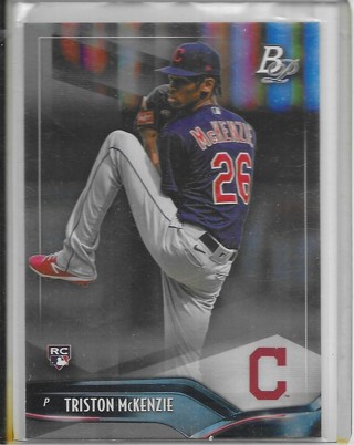 Triston McKenzie 2021 Bowman Platinum #11 Rookie Card