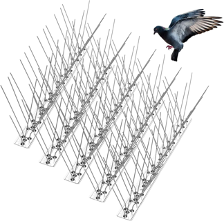 [NEW] Anti Bird Spikes Stainless Steel Bird Deterrent Spikes Repellent Fence Spikes