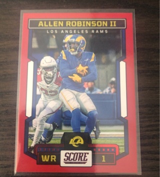 2023 Score red boarder Allen Robinson Rams
