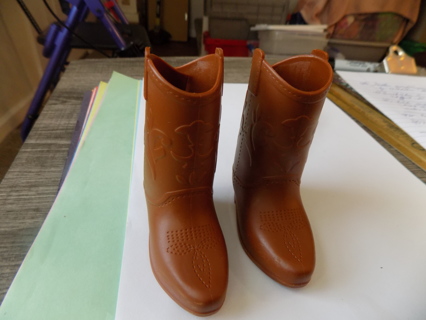 Build a bear brown plastic cowboy boots