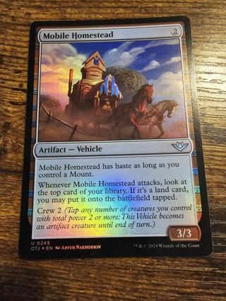 Magic the gathering mtg Mobile Homestead foil card Outlaws Thunder Junction