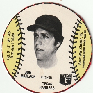 Rare Jon Matlack Limited Edition 1978 MSA Wiffle Ball Disc New York Mets Pitcher