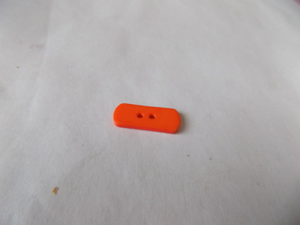 1 inch orange bar plastic shaped button