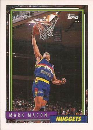 Tradingcard - NBA - 1992-93 Topps #154 - Mark Macon - Denver Nuggets