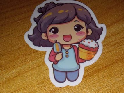 Anime New Cute one vinyl sticker no refunds regular mail only Very nice quality!
