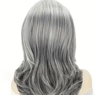 Silver wig