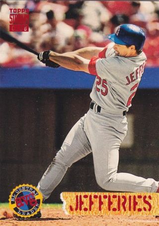 Gregg Jefferies 1994 Topps Stadium Club League Leaders St. Louis Cardinals