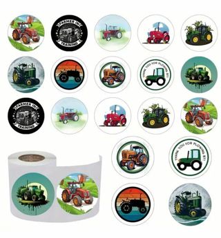 ➡️⭕(10) 1" PLOW STICKERS!! FARMING