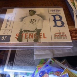 2001 upper deck legends of New York Casey Stengel baseball card 