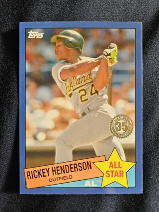 2020 Topps 35th Anniversary All-Stars Blue Rickey Henderson