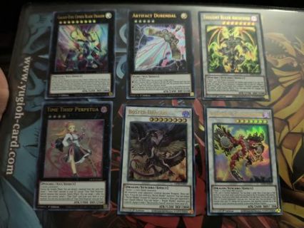 6 Mint Condition Ultra Rare Holo Yugioh XYZ and Synchro cards