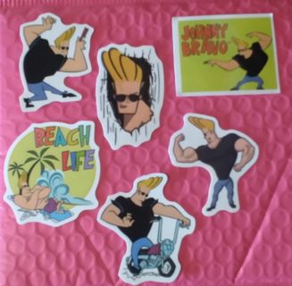 6 - "WHOA MAMA, JOHNNY BRAVO" Stickers