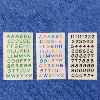 3 Vintage Numbers Alphabitsy Mini Sticker Sheets from 2000/2005 Mrs. Grossman’s