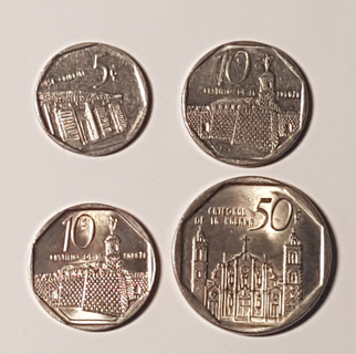 4 Coin Cuba 5 10 50 Centavos 2000 2006 2009 2016