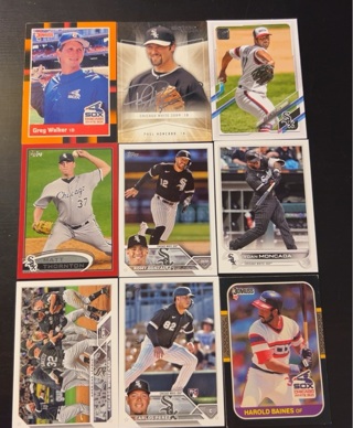 9 Chicago White Sox baseball cards 