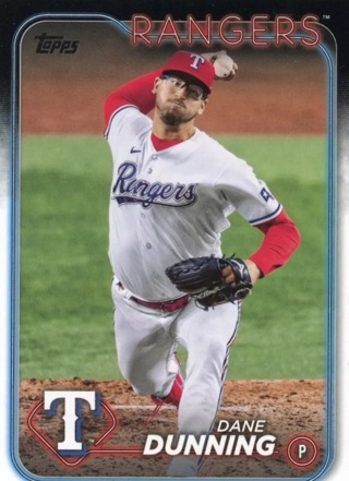 2024 Topps #348 Dane Dunning Baseball Card